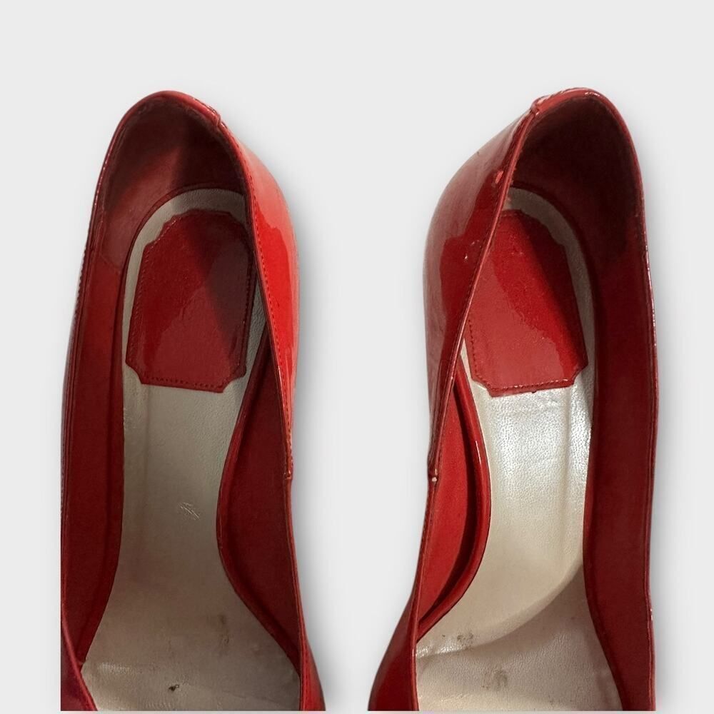 Christian Dior High Stiletto Heels Women's 37 Red Patent Leather Pumps Miss Dior - Picture 11 of 16